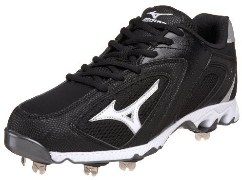 Mizuno Men's 9-Spike Classic Switch Baseball Cleat,Black/White,12.5 M US