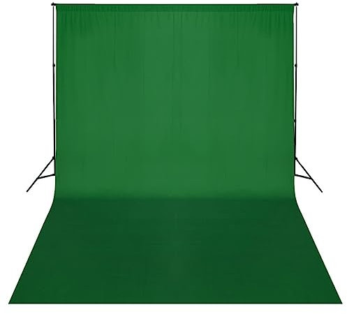 vidaXL Support de Toile de Fond Studio Photo 500 x 300 cm Vert