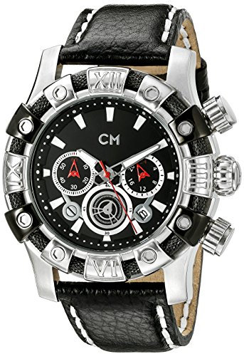 Carlo Monti Herren-Armbanduhr XL Arezzo Chronograph Quarz Leder CM122-122
