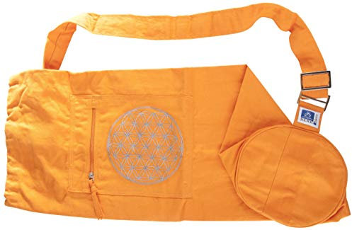 Berk YO-15-OR Meditations-Zubehör - Yoga Tasche mit Blume von Lebens, orange