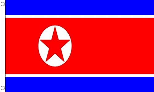 Flag Wholesaler Korea North Flagge, Mehrfarbig, Large