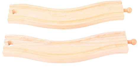 Bigjigs Rail Wavy Track (Pack of 2)