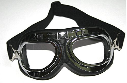 ATO-Helmets Fliegerbrille für Oldtimer Motorradbrille Retro Brille