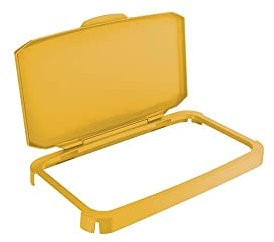 Durable DURABIN 60 Hinged Lid - Designed for DURABIN 60 Recycling Waste Bin - Yellow - Food Safe - Easy to Attach and Use