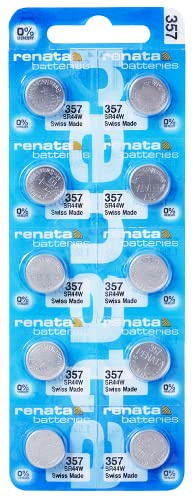 Pile de Montre de Renata Renata Fait-Swiss 357 ou SR44SW ou AG13 1.55V (3 x 357 ou SR 44 SW)