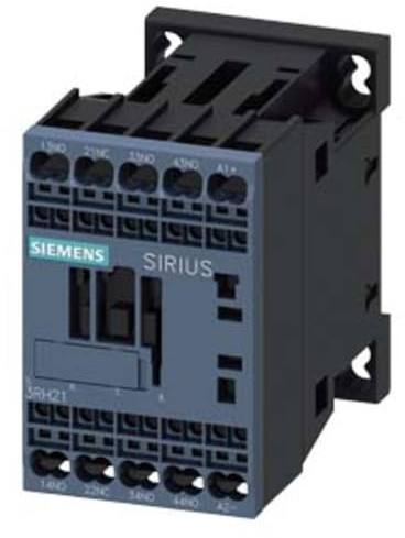 Siemens 3RH2 Hilfsschütz 24V dc-Spule, 690V ac / 10 A 24V dc 3 Schließer, 1 Öffner 4-Hilfskontakte
