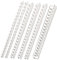 Plastik-Binderücken Sortiment 160-teilig (6-22 mm/max. ca. 190 Blatt), weiß