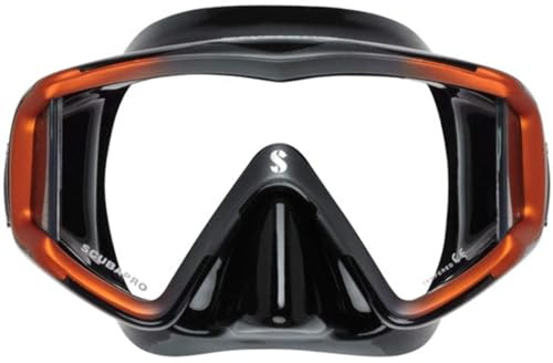 Scubapro - New Crystal VU, Color Transparente,Naranja