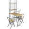 vidaXL Küchentisch + 2 Stühle Küchenbar Frühstückstheke Hocker Küchen klappbar