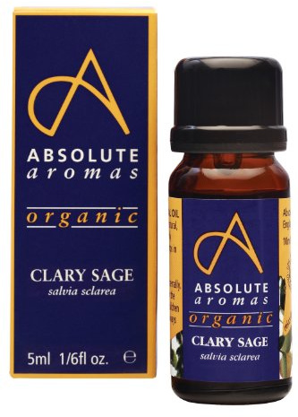 Absolute Aromas Organic Clary Sage Essential Oil 5ml - 100% Pure, Natural, Undiluted and Cruelty-Free - for use in a Diffuser or Aromatherapy Blends