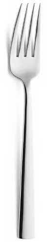 Amefa Moderno Dessert Fork. Box quantity: 12. | Elegant modern design elevates casual and formal dining tables alike, offering a comfortable grip for commercial venues.