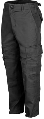 Mil-Tec® BDU Kinder Cargohose • Robuste Outdoor Kinderhose • Cargo Hose Jungen & Mädchen • 6 Taschen • Verstärkte Knie & Gesäß • Freizeit- & Feldhose