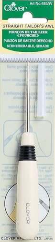 Clover Straight Tailors Awl by Clover: Ergonomically Designed, Stainless Steel, Art Deco Style, Craft Tool, Awl