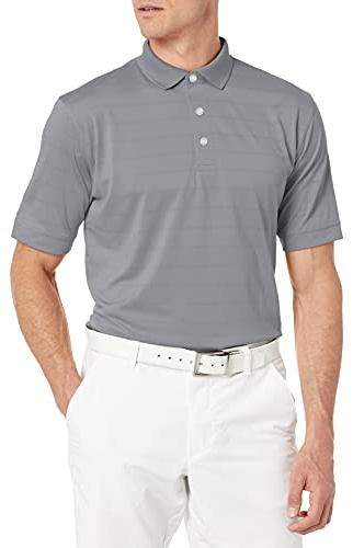 Callaway Men's Golf Short Sleeve Pique Open Mesh Polo Shirt, Quiet Shade, 3X-Large