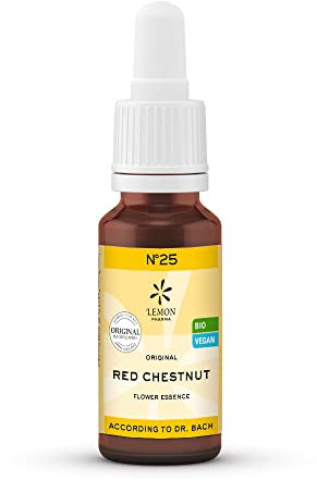 Original Bachblüten Tropfen Nr. 25 Red Chestnut (Rote Kastanie) von Lemon Pharma, Bio & Vegan