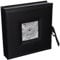 Pioneer Photo Albums Fotobox mit 120 Taschen, 3 Ringe, genähter Kunstlederrahmen, Fotobox für 10,2 x 15,2 cm, 12,7 x 17,8 cm, Schwarz