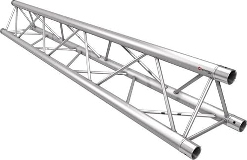 Naxpro-Truss FD 23 Traverse 125 cm | 3-Punkt Aluminium Traverse | TÜV geprüft | 220 mm Kantenmaß | inkl. Konusverbinder, Bolzen & Splinte | EN AW 6060 T66 | für Bühnen-, Messe- & Ladenbau