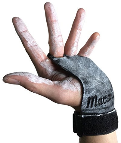 MACCIAVELLI - Pull Up Grips, Hand Grips, Wodies für Calisthenics, Crosstraining, Freeletics, Gymnastik,Turnen (Schwarz, M)