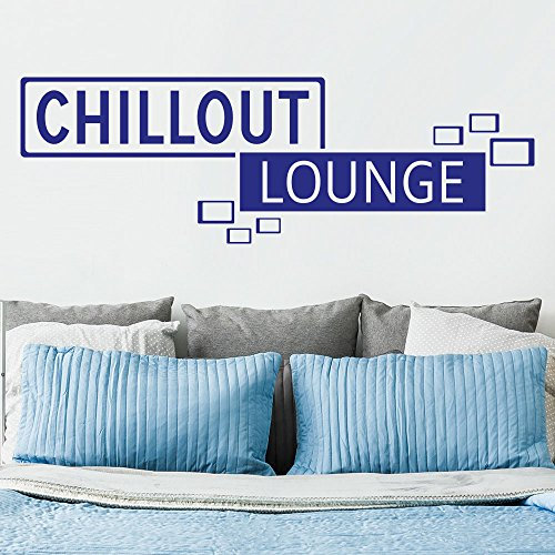 KLEBEHELD® Wandtattoo Chillout Lounge Retro Cubes Größe 150x49cm, Farbe schwarz