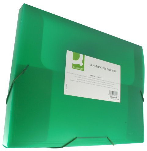 Q-Connect KF02308 Heftmappen und Sammelmappen Heftbox A4 transluzent grün