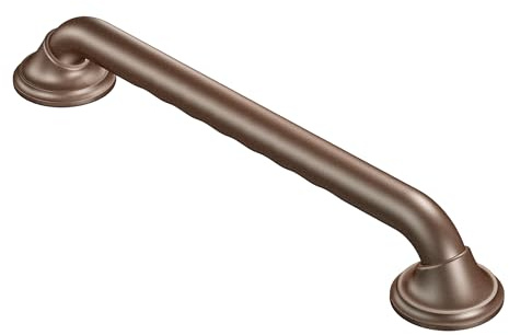 Moen R8718D3GOWB Bathroom Safety Ultima 18-Inch Designer Bathroom Grab Bar with Curl Grip, Old World Bronze