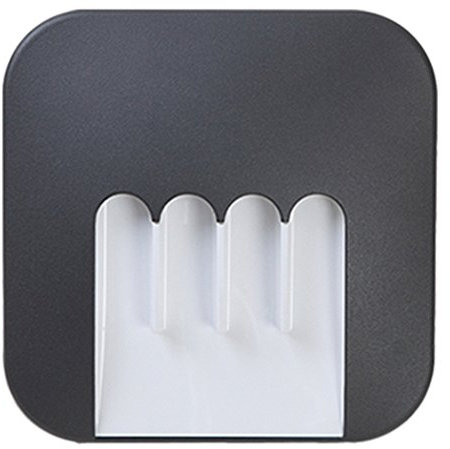 Eco Light Moderne LED-Außenleuchte Mask, rechteckig mit runden Ecken, 22 x 22 cm, 540 lm, 12 W, IP54 1872 GR