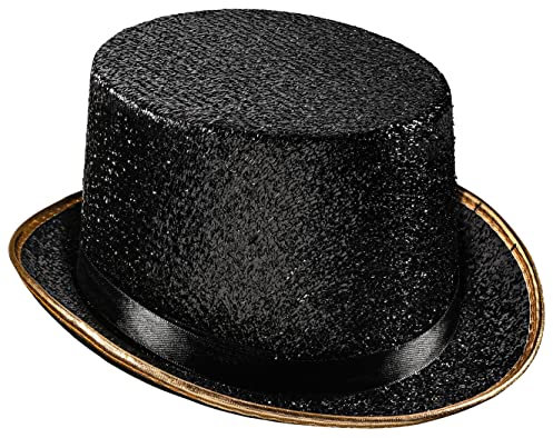 Dress Up America Top Hats for Adults - Shiny Tuxedo Hat for Men and Women - Costume Magician Hat