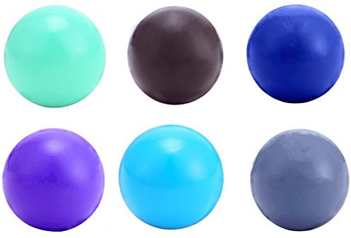 Morella Damen Engels-Klangkugel-Set Ø 16 mm 6 Kugeln in den Farben Dunkelblau Braun Hellblau Grau Mint und Lila
