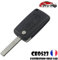 Clé Plip 2 Boutons Compatible pour Peugeot 3008 5008 modèle CE0523 Lame avec rainure Coque boitier de Télécommande @Pro-Plip