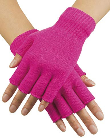 ESPA Mitaines Courtes Rose Fluo Adulte - Rose - Taille Unique