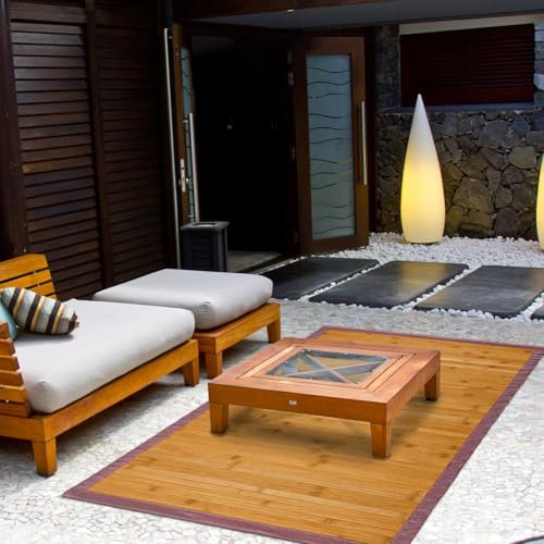 Blinds Basic Naturteppich, Bambus, Honig, 160X240