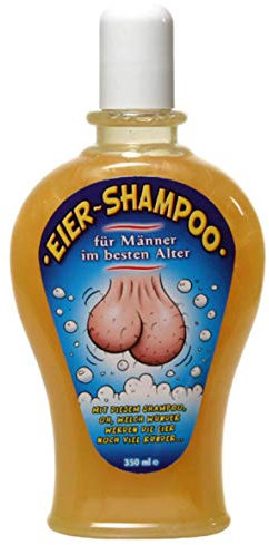 Udo Schmidt Eier Shampoo für echte Männer Geburtstag Scherzartikel 350 ml witziges Party Geschenk Spaß