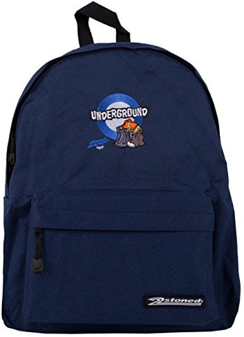 2Stoned Original Freizeitrucksack mit Stickmotiv Underground in Navy