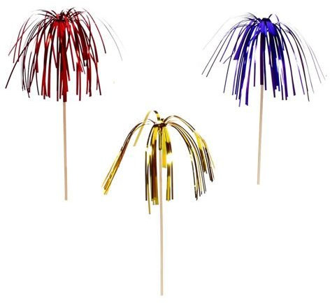 PAPSTAR Deko-Picker 15,5 cm farbig Sortiert Fireworks Menge: 2000 St