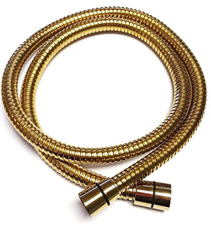 Triton Showers Shower Hose, 1.25 Metres, Gold, Anti Kink, Universal Fit, Shower Parts Replacement, Triton Spares