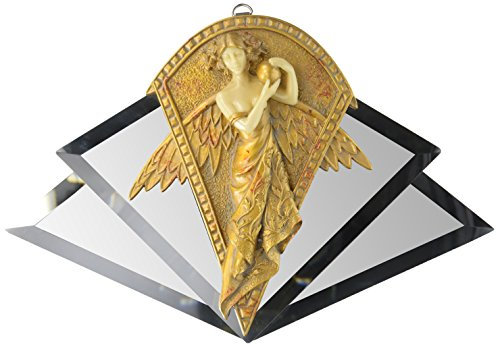 Design Toscano Engel, Art Nouveau Wandspiegel