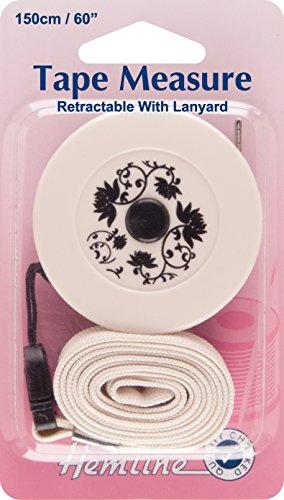 Hemline Retractable Tape Measure with Lanyard 150CM