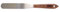 Albion Engineering espátula de acero inoxidable, mango de madera dura, 7/8 Inches, Stainless Steel Caulk Spatula, 1