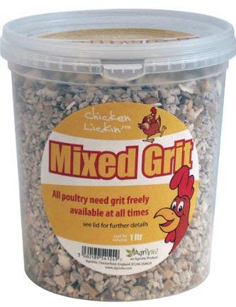 Chicken Licken' Mixed Grit Ideal grit to give your poultry. (Chicken Licken' Poultry Grit 1 Lt)