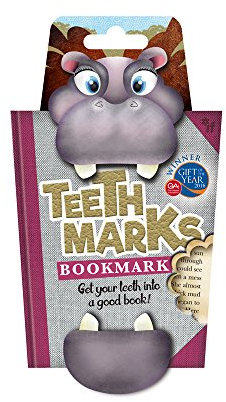 IF Hippo-Buchzeichen aus Gummi - 6 Stück - Lilac