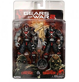 Neca Gears of War 2 Actionfiguren Doppelpack Locust Drone & Locust Sniper 18 cm