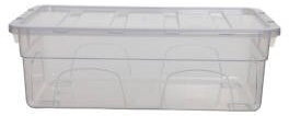 Pack Of 10 - 33cm / 5 Litre Plastic Storage / Container Box's (Made In The U.K)