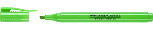 Faber-Castell 157763 - Caja con 10 Marcadores Fluorescentes Textliner 38 - Verde