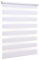 Ventanara® Doppelrollo ohne Bohren Klemmfix Weiß Fenster Duo Rollo verspannt inklusive Klemmträger 50 x 150 cm