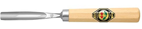 KIRSCHEN Werkzeuge 3219002 | Kerbschnitzbeitel mit Weißbuchenheft Stich 10, gebogen & tiefer Höhlung - 2mm