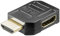 Goobay 64724 HDMI Adapter, Vergoldet