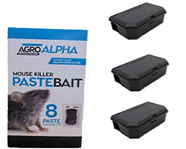 Mouse Killer Humane Poison Bait Sachet Blocks Super Strength + 3 boxes