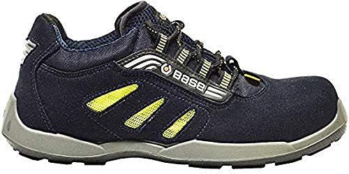 Base Protection CA-B0647-CWE.43 Scarpe di Sicurezza Frisbee, Blu/Giallo