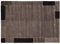 SOPRANO BORDER echter original handgeknüpfter Nepal Teppich in dk.grau, Größe: 70x140 cm