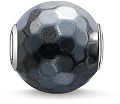 Thomas Sabo Damen-Bead Faccetierte Hämatin 925 Silber Hämatit grau - K0100-064-5